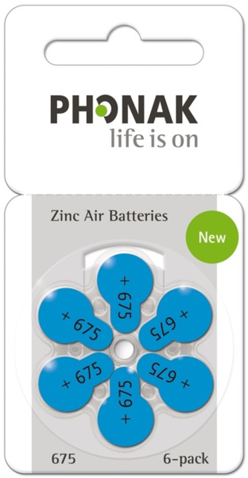 Phonak Hörgerätebatterien Größe 675