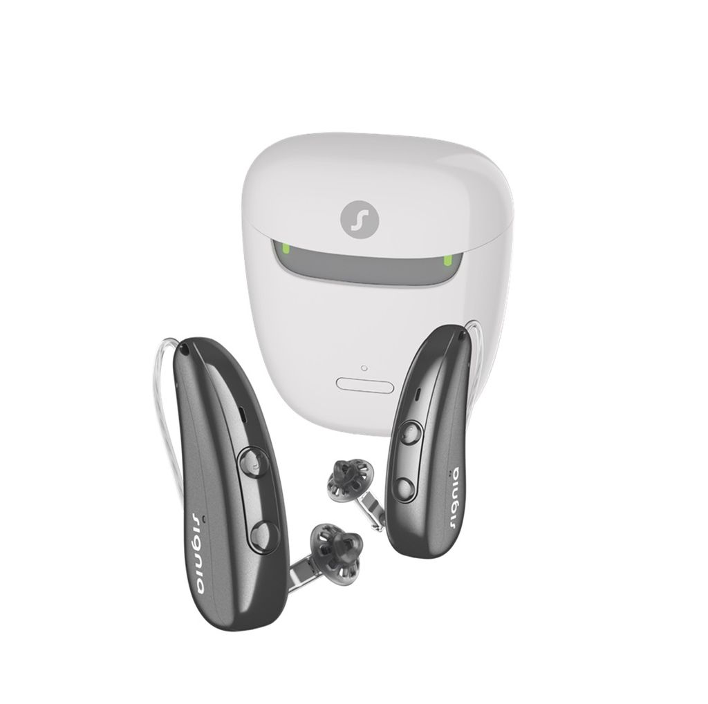 Signia Mobile Charger mit Pure Hörgeräten