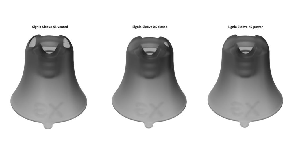 Signia Sleeves 3.0 XS vented - closed - power Vergleich