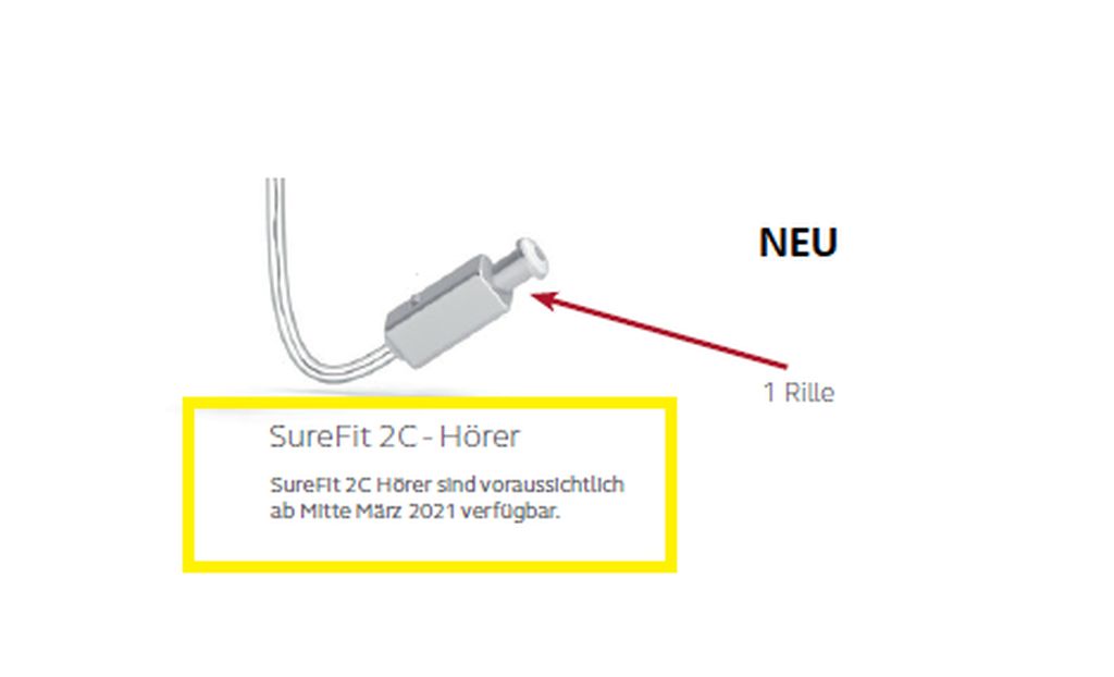 ReSound SureFit Hörer 2C